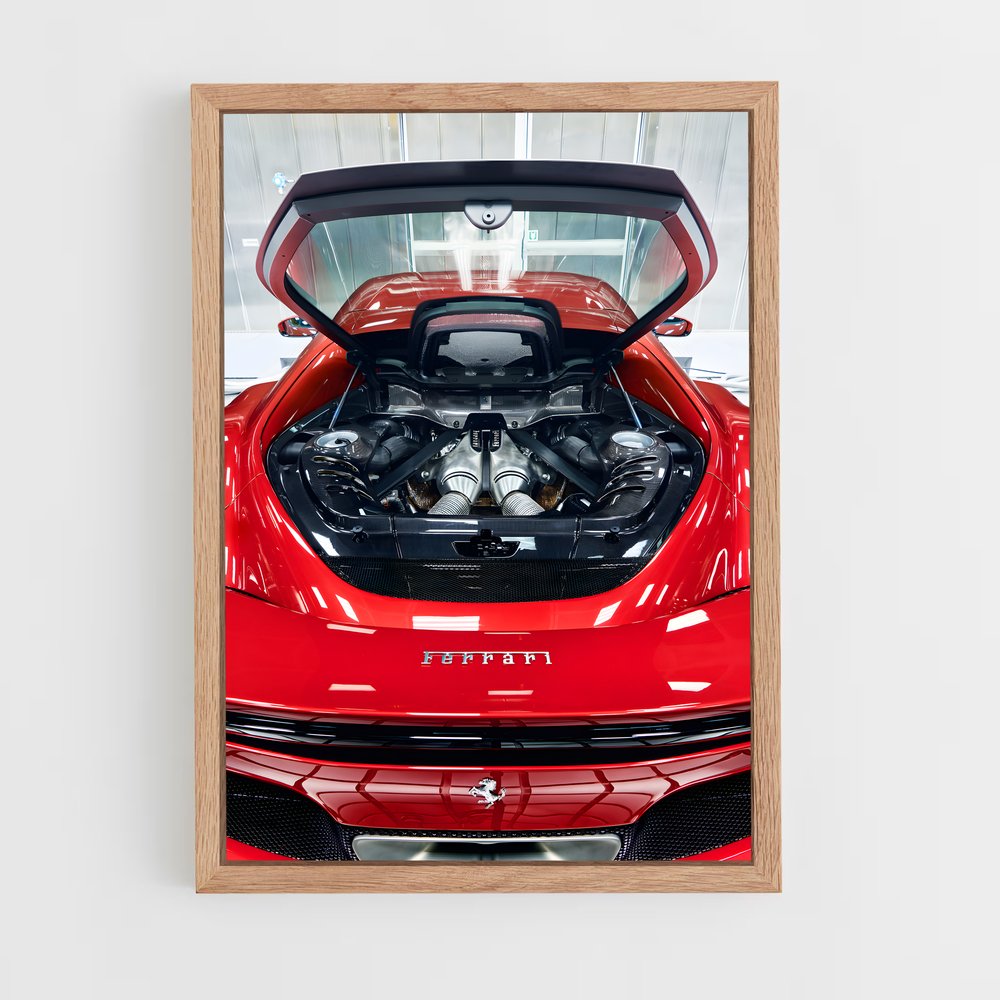 Poster Gtb Quatre – affiche Ferrari (vue 4)